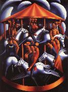 Mark Gertler Merry-go-Round oil painting on canvas